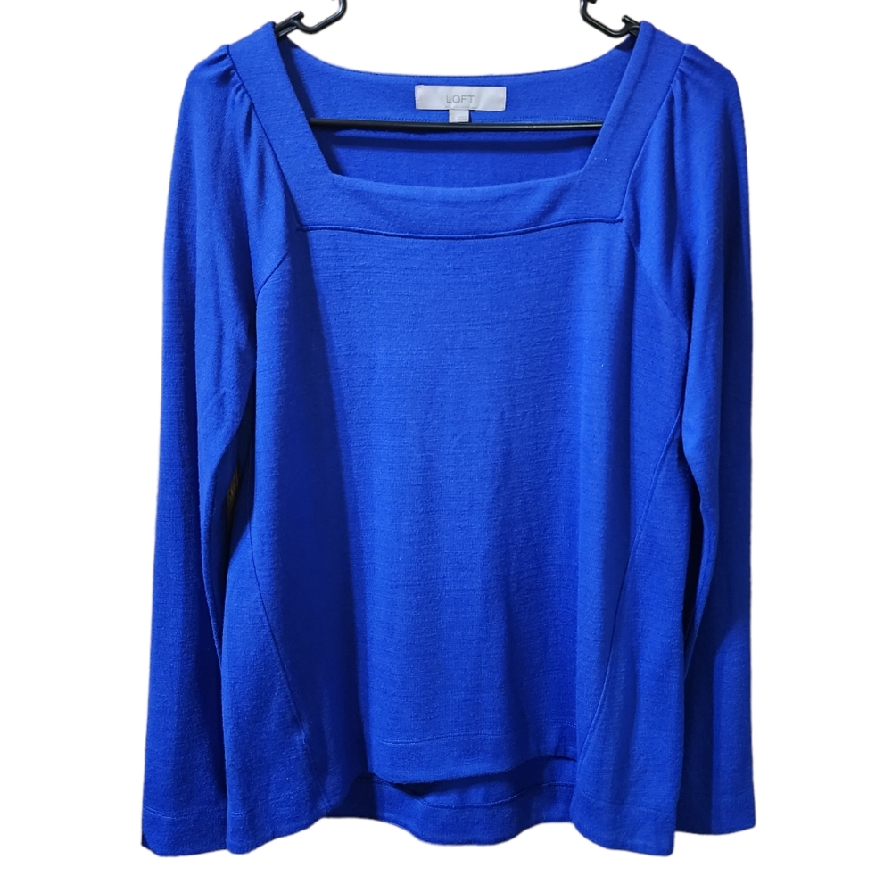 LOFT square neck long sleeve top size XS